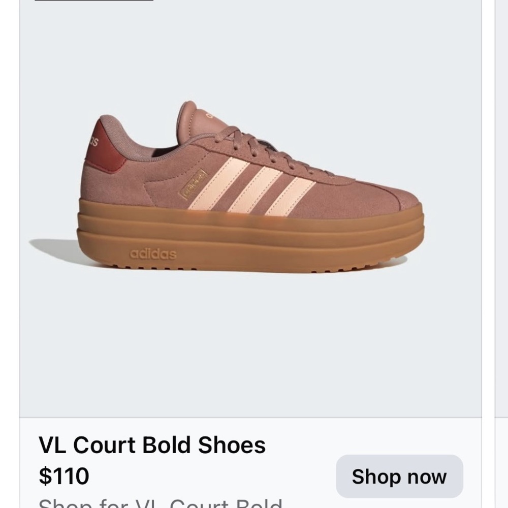 Adidas VL Court Bold Women's Shoes - Brown